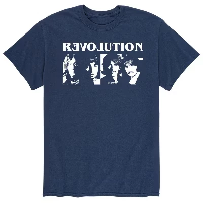 Мужская футболка Revolution с коротким рукавом и рисунком синего цвета