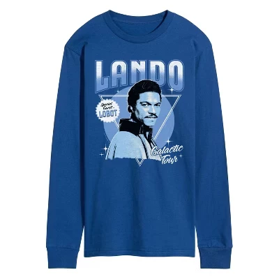 Мужской лонгслив Star Wars Lando Concert Tee, синий