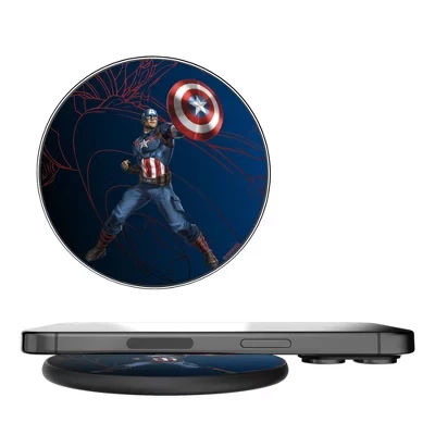 Беспроводное зарядное keyscaper mechline 15Вт, captain america