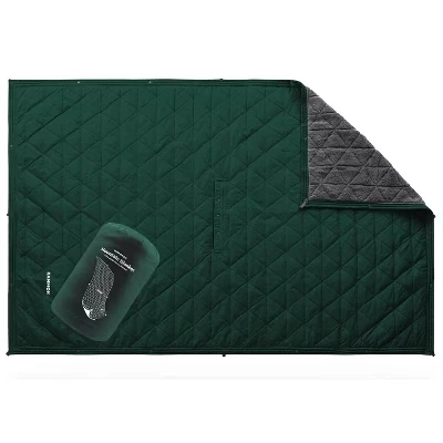 Плед kammok mountain blanket трансформируемый, зеленый