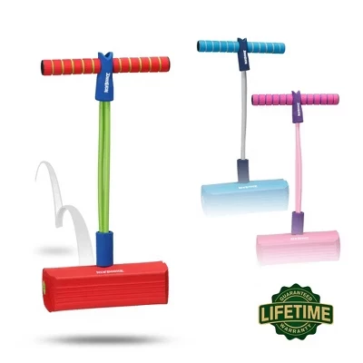 Прыгун из пенопласта Pogo Stick Jumper Безопасен для детей, надувная игрушка, Забавный пенопластовый бункер красного цвета