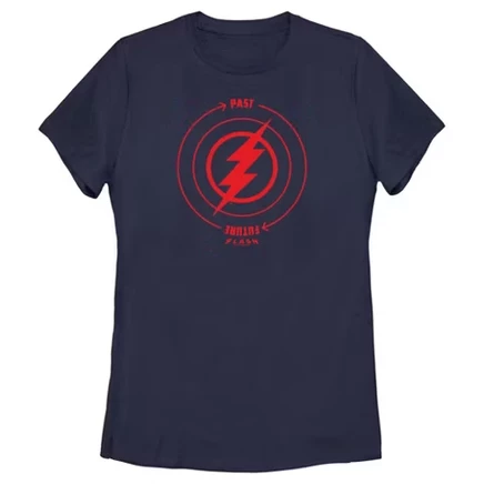 Женская футболка DC Comics The Flash, темно-синий