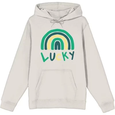St Pats Lucky Rainbow Взрослая толстовка с длинным рукавом sand