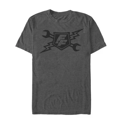 Мужская футболка с эмблемой Fast & Furious FF Lightning charcoal heather