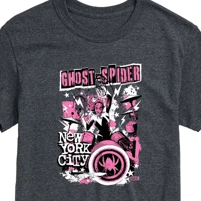 Men's -  - Ghost Spider Punk Band Short Sleeve Graphic T-Shirt heather charcoal