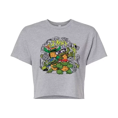 Женская футболка Teenage Mutant Ninja Turtles, серая
