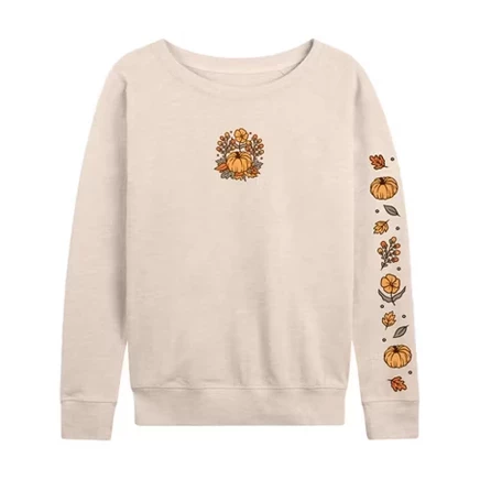 Женский лонгслив Instant Message Pumpkin Flower, бежевый