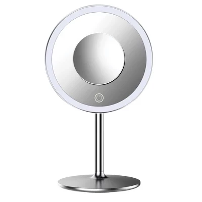 Зеркало impressions vanity luxe led 10×, серебристое