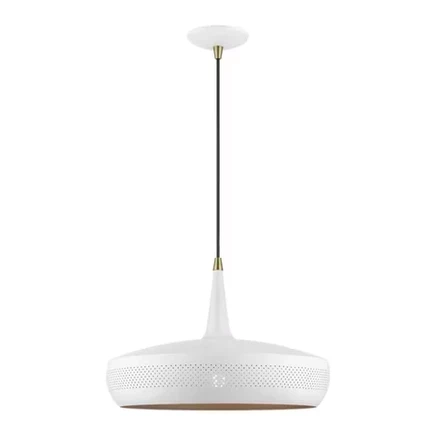 Светильник Livex Lighting Banbury, белый/латунь