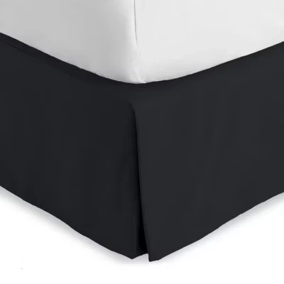 Юбка для кровати Bare Home плиссированная 38 см, черная