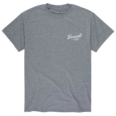 Мужская футболка с коротким рукавом Farmall Circle с графическим рисунком athletic heather