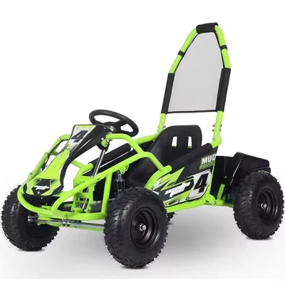 Детский электрический картинг Mud Monster Kids 48v 1000w с полной подвеской Красный зеленый