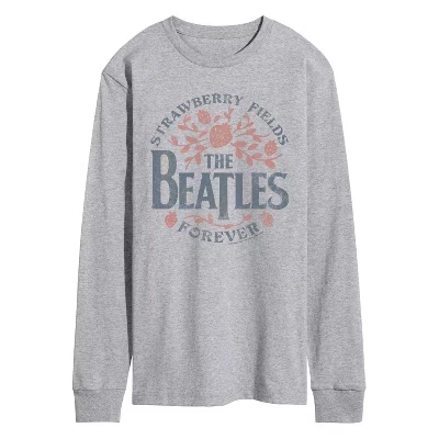 Мужская футболка с длинным рукавом Strawberry Fields с графическим рисунком athletic heather