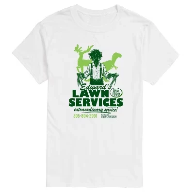 Мужская футболка Edwards Lawn Services с коротким рукавом и графическим рисунком, белая