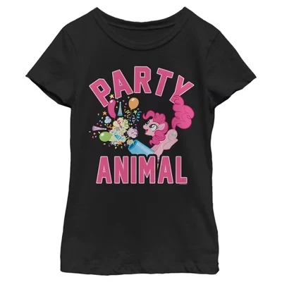 Футболка для девочек My Little Pony Pinkie Pie, черная