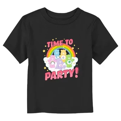 Футболка Time to Party Rainbow черного цвета