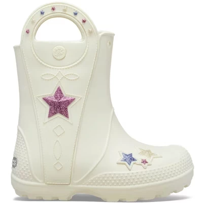 Детские сапоги Crocs Handle It Western, белые