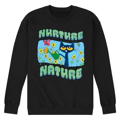 Мужская флисовая толстовка Nurture Nature с графическим принтом, черный