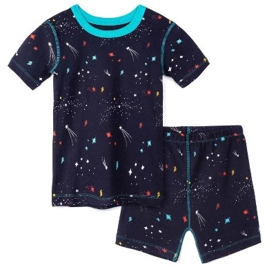 Пижамный комплект Galaxy Toddler Fair Trade из 100% органического хлопка в обтяжку Shorite