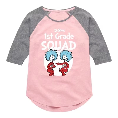 Футболка для девочек Dr. Seuss 1 класс розовая