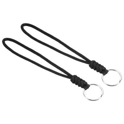 Лента для бейджа Unique Bargains плетеная, черная, 2 шт