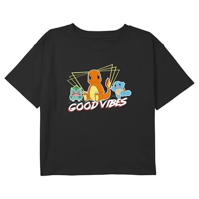 Укороченная футболка с графическим рисунком Kanto Good Vibes для девочек 