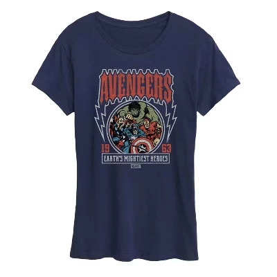 Женская футболка Marvel Avengers Band Tee, синяя