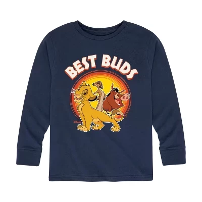 Футболка с длинными рукавами с изображением Симбы, Пумбы и Тимона Best Buds