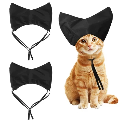 Шапочка для купания Unique Bargains, 2 шт., черная