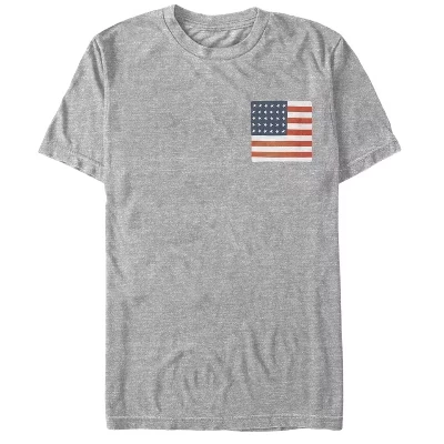 Мужская футболка Lost Gods Fourth of July с изображением американского флага athletic heather