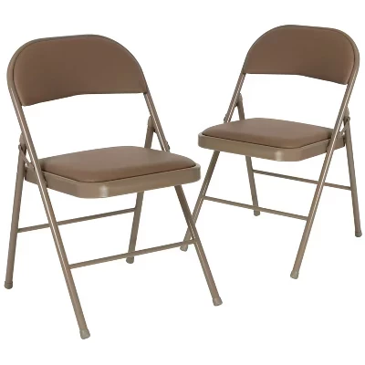 Складные стулья Flash Furniture Hercules, 2 шт., бежевые