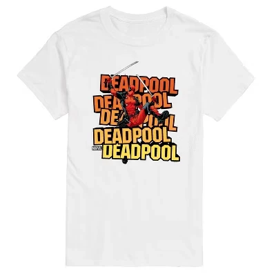 Men's -  - Deadpool Katana Pose Short Sleeve Graphic T-Shirt royal blue