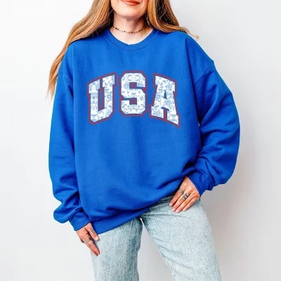 Свитшот USA Blue Willow королевский