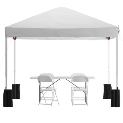 Тент 3×3 м со столом 183 см Flash Furniture, белый