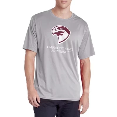 Мужская спортивная футболка Campus Lab Fairmont State University с логотипом athletic heather