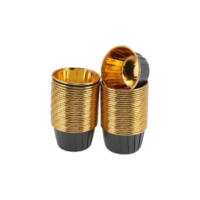 Капсулы для выпечки Unique Bargains 50 шт, 6,5×4 см, черные
