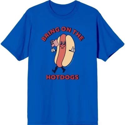 Мужская футболка Americana Bring On The Hot Dogs с коротким рукавом синего цвета