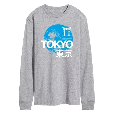 Men's -  - Tokyo Long Sleeve Graphic T-Shirt athletic heather