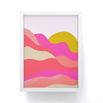SunshineCanteen Горный закат Аделаиды в рамке Mini Art - Society6 белый