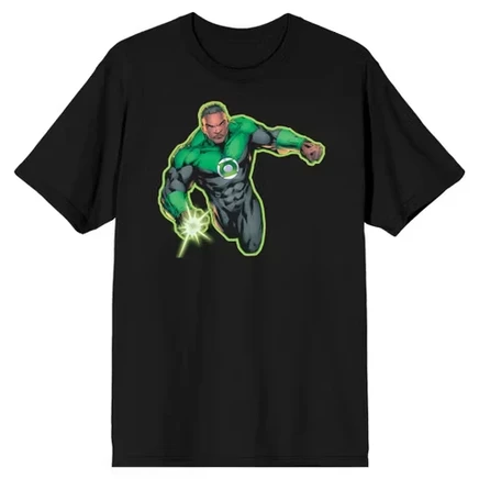 Мужская футболка Green Lantern Justice League, черная