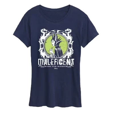 Женская футболка Disney Maleficent Punk с принтом, синяя