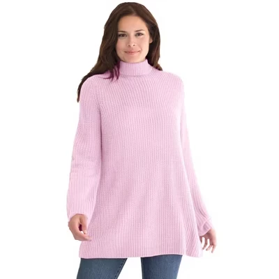Пуловер Shaker Swing Sweater розовый