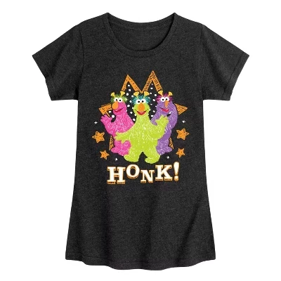 Детская футболка Sesame Street Scribble Honkers, черная