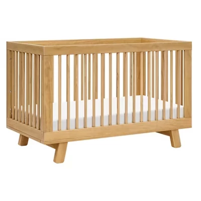Детская кроватка Babyletto Hudson 3-в-1 с набором для малыша, медовая