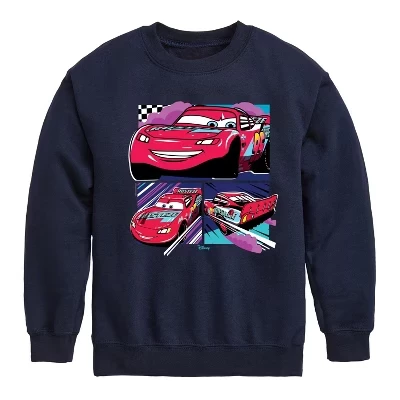 Флисовая толстовка с длинным рукавом и графическим принтом Lightning Mcqueen Finish Line