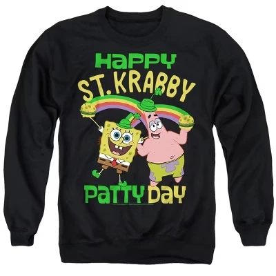 Мужской свитшот SpongeBob «Крабби Патти», черный