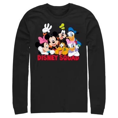 Мужской лонгслив Mickey & Friends Disney Squad, черный