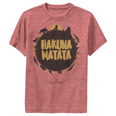 Футболка для мальчиков The Lion King «Хакуна матата», красная