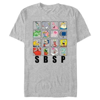 Мужская футболка SBSP Character Grid серого цвета