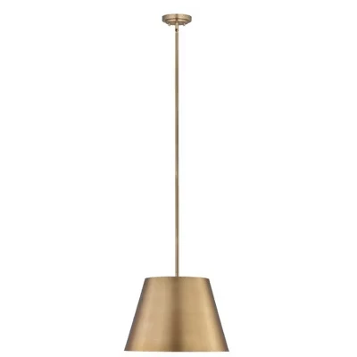 Подвесной светильник Lilly 1-Light - Современный стальной светильник для кухни и гостиной, золотистый, шириной 18 дюймов